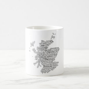 Scottish Slang Word Map Kaffeetasse