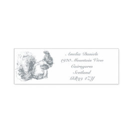 Scottish Squirrel Address Self Inking Kautschuk Br Permastempel