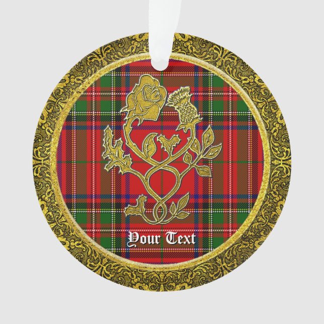 Scottish Style Rose und Thistle Ornament (Vorderseite)
