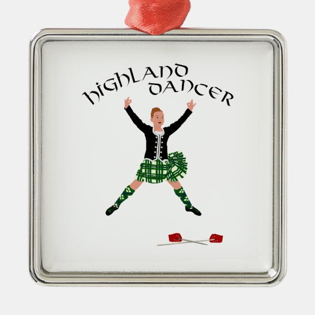 Scottish Sword Dancer - Ghillie Callum Ornament Aus Metall (Vorne)