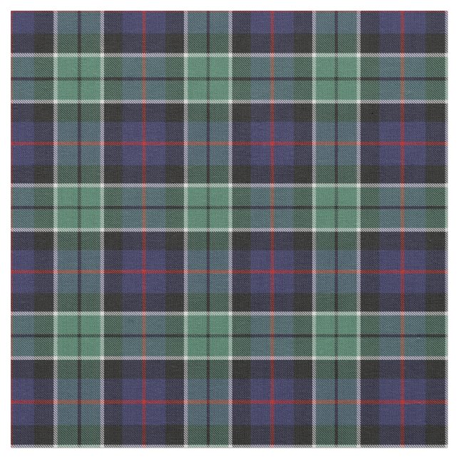 Scottish Syme karierter Tartan Stoff (Nahaufnahme)