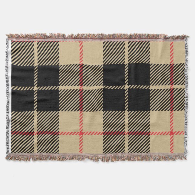 Scottish Tartan Checkered Kariert Pattern Decke (Vorderseite)