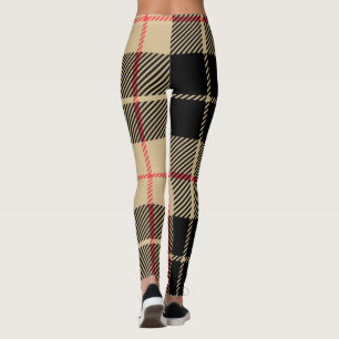 Scottish Tartan Checkered Kariert Pattern Leggings
