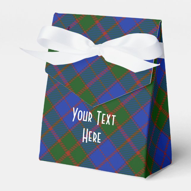 Scottish Tartan Clan Paid Pattern Personalisiert Geschenkschachtel (Vorderseite)