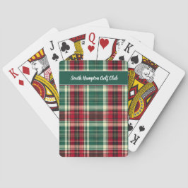 Scottish Tartan Golf Playing Cards – Personalized Spielkarten