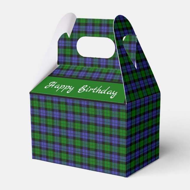 Scottish tartan kariert geschenkschachtel (Vorderseite)