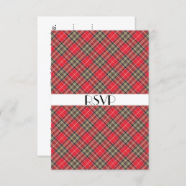 Scottish Tartan Kariert Theme Celebration Party UA Einladung