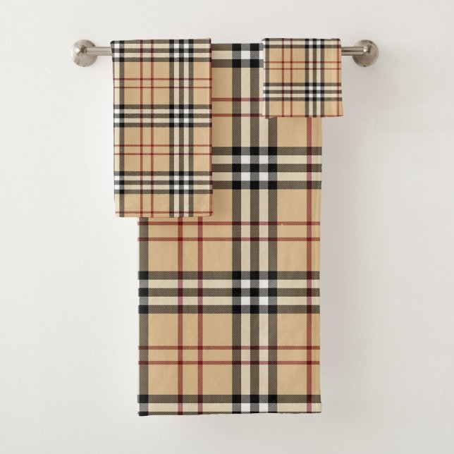 Scottish Tartan Pattern     Badhandtuch Set (Insitu)