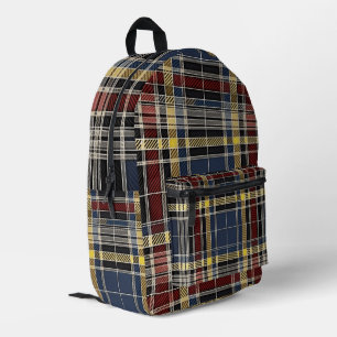 Scottish Tartan Pattern Bedruckter Rucksack