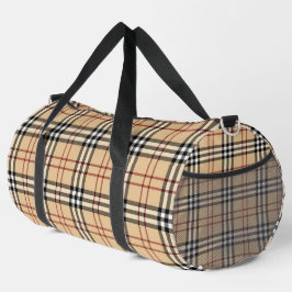 Scottish Tartan Pattern Duffle Bag