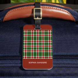 Scottish Tartan Pattern Gepäckanhänger