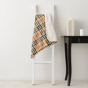 Scottish Tartan Pattern Sherpadecke