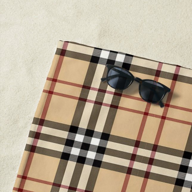 Scottish Tartan Pattern Strandtuch (Beispiel)