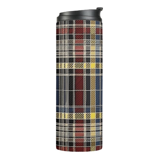 Scottish Tartan Pattern Thermosbecher (Nach links gedreht)