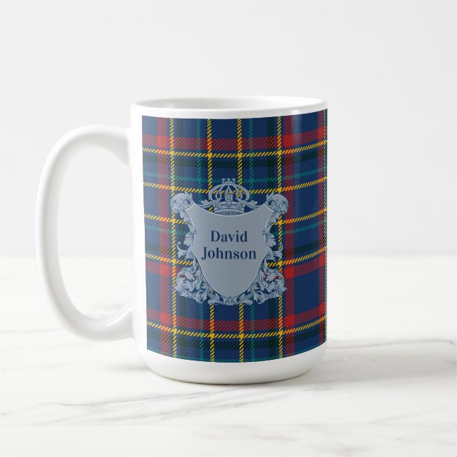 Scottish Tartan Plaid Clan Vintage Pattern Kaffeetasse (Links)