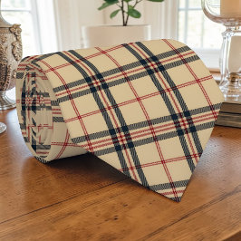 Scottish Tartan Tan Custom Necktie Krawatte