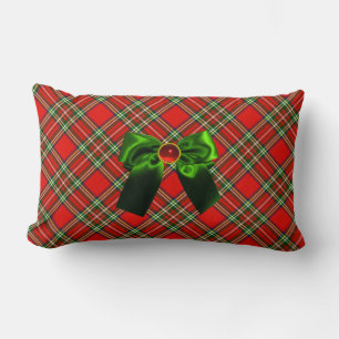 SCOTTISH TARTAN UND RED GREEN BOWS CHRISTMAS PARTY LENDENKISSEN