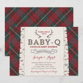 Scottish Tartan Wilderness Co-ed Baby Shower Einladung