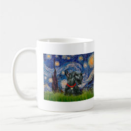 Scottish Terrier 12c - Starry Night Kaffeetasse