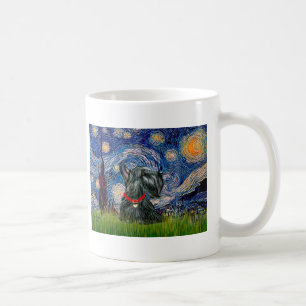 Scottish Terrier 12c - Starry Night Kaffeetasse