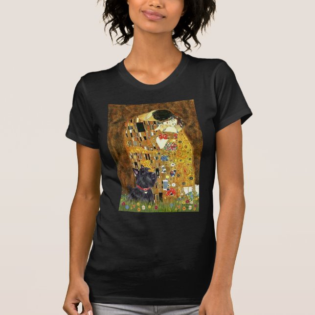 Scottish Terrier 6 - The Kiss T-Shirt (Vorderseite)