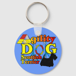 Scottish_Terrier_Agility Schlüsselanhänger