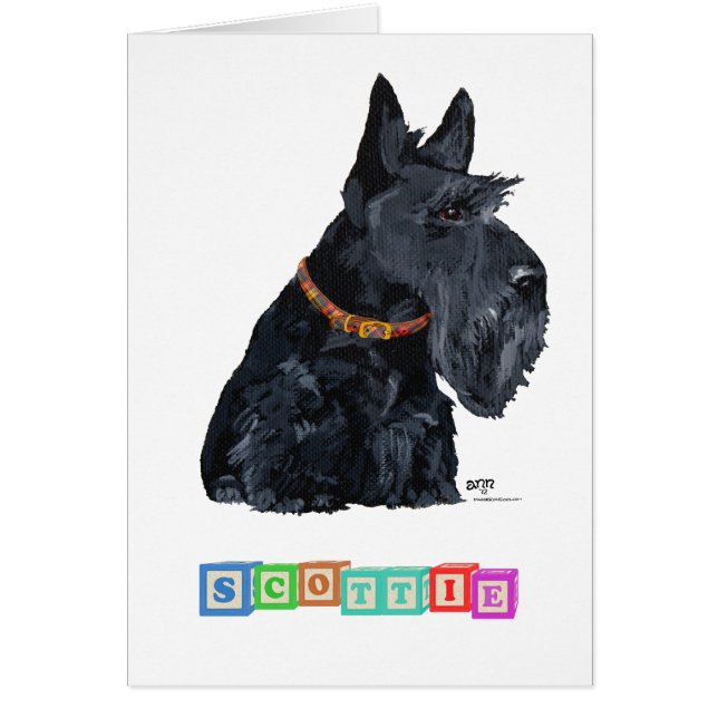 Scottish Terrier Alphabet Blocks (Vorne)