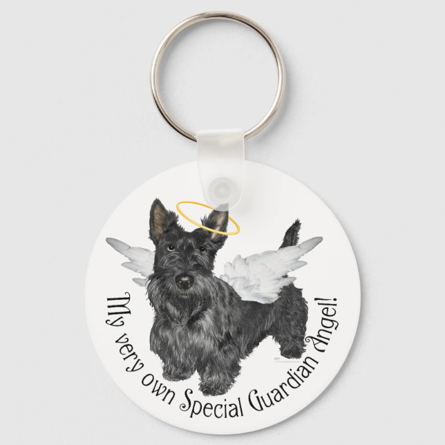 Scottish Terrier Angels Schlüsselanhänger (Vorderseite)