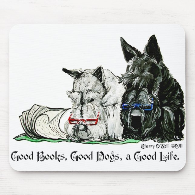Scottish-Terrier-angenehmes Leben Mousepad (Vorne)
