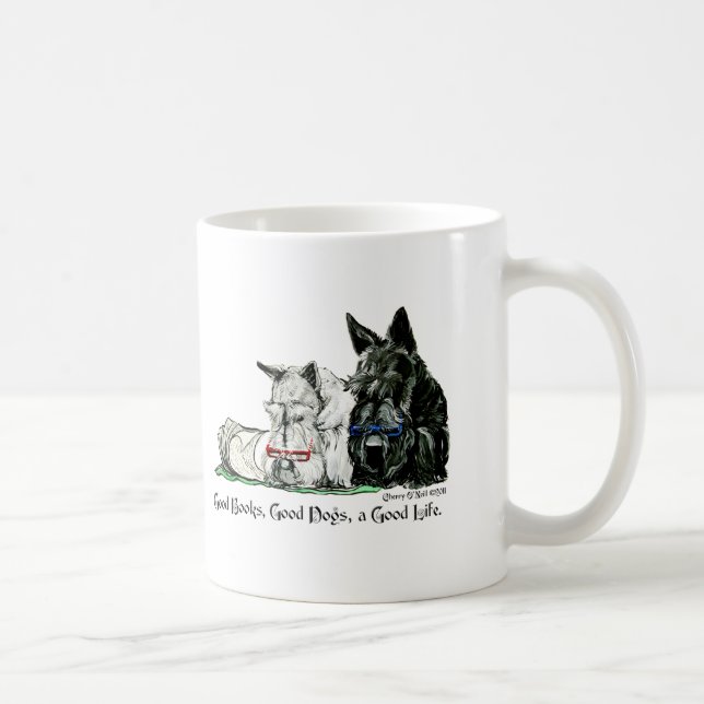 Scottish-Terrier-angenehmes Leben Tasse (Rechts)