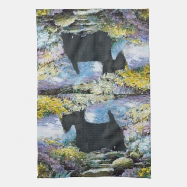 Scottish Terrier Art Gifts Handtuch (Vertikal)