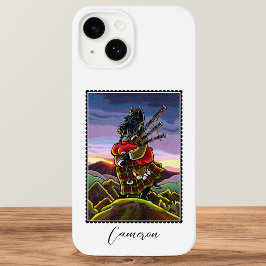 Scottish Terrier Bagpipe Kilt Dog Individuelle Nam Case-Mate iPhone 14 Hülle