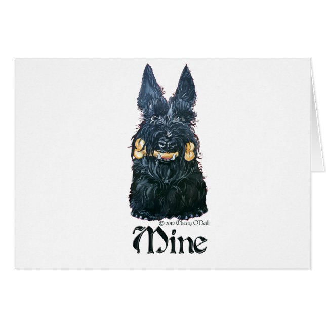 Scottish-Terrier"Bergwerk! " (Vorderseite (Horizontal))