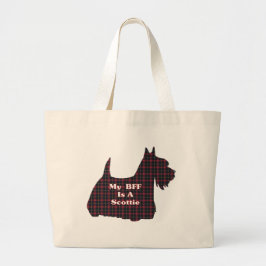 Scottish Terrier BESTE FREUNDIN Gifts Jumbo Stoffbeutel