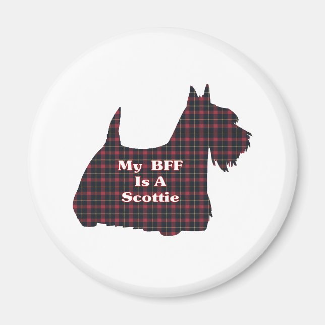 Scottish Terrier BESTE FREUNDIN Gifts Magnet (Vorne)