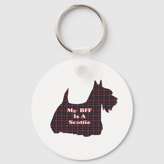Scottish Terrier BESTE FREUNDIN Gifts Schlüsselanhänger (Vorderseite)