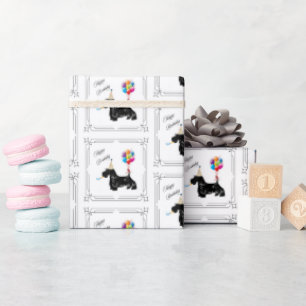 Scottish Terrier Birthday Geschenkpapier