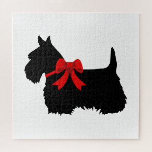 Scottish Terrier Black Sihouette Herz/676 Stück Puzzle