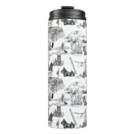 SCOTTISH Terrier Black Toile Thermosbecher