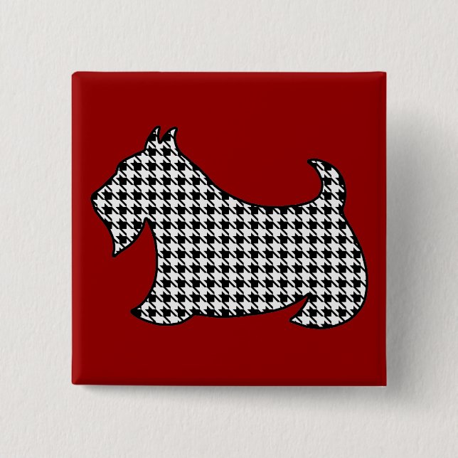 Scottish Terrier Button Button (Vorderseite)