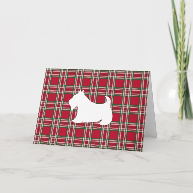 Scottish Terrier Card Feiertagskarte (Vorderseite)