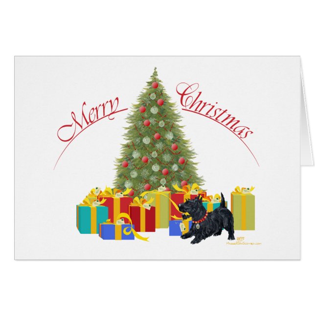 Scottish Terrier Christmas (Vorderseite (Horizontal))