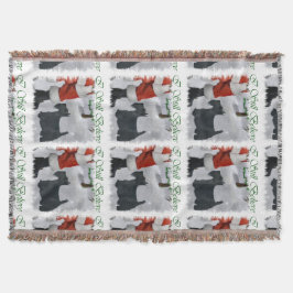 Scottish Terrier Christmas Decke