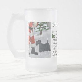 Scottish Terrier Christmas Geschenke Mattglas Bierglas