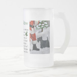Scottish Terrier Christmas Geschenke Mattglas Bierglas