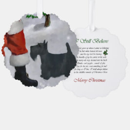 Scottish Terrier Christmas Geschenke Ornament Karte