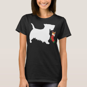 Scottish Terrier Christmas Kleine Geschenk Scotti T-Shirt