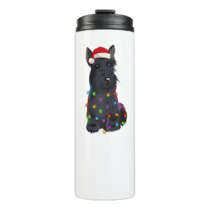 Scottish Terrier Christmas Lights Xmas Dog Lover R Thermosbecher