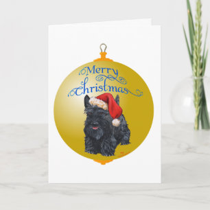 Scottish Terrier Christmas Ornament Feiertagskarte