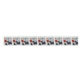 Scottish Terrier Christmas Ripsband
